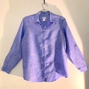 Sigrid Olson Linen Blouse Women’s Size S